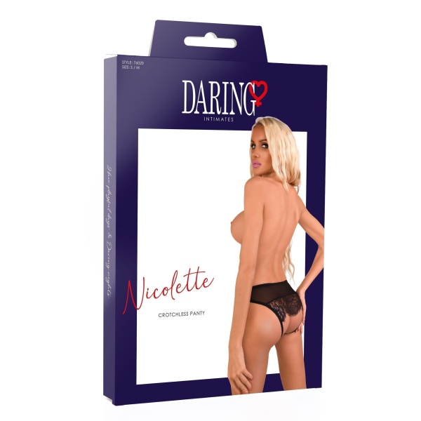 Nicolette slip senza cavallo Black