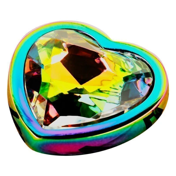 Plug Anale Cuore Iridescente M