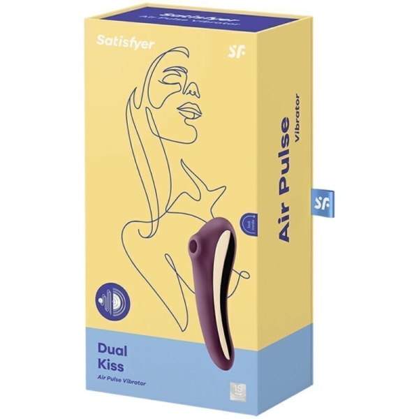 Vibratore a Impulsi D'aria SATISFYER DUAL KISS